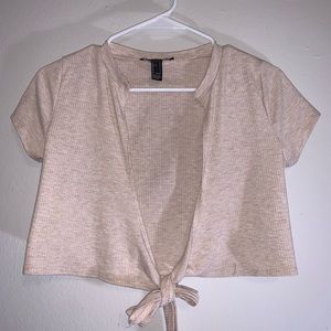 Sexy tie-front crop too